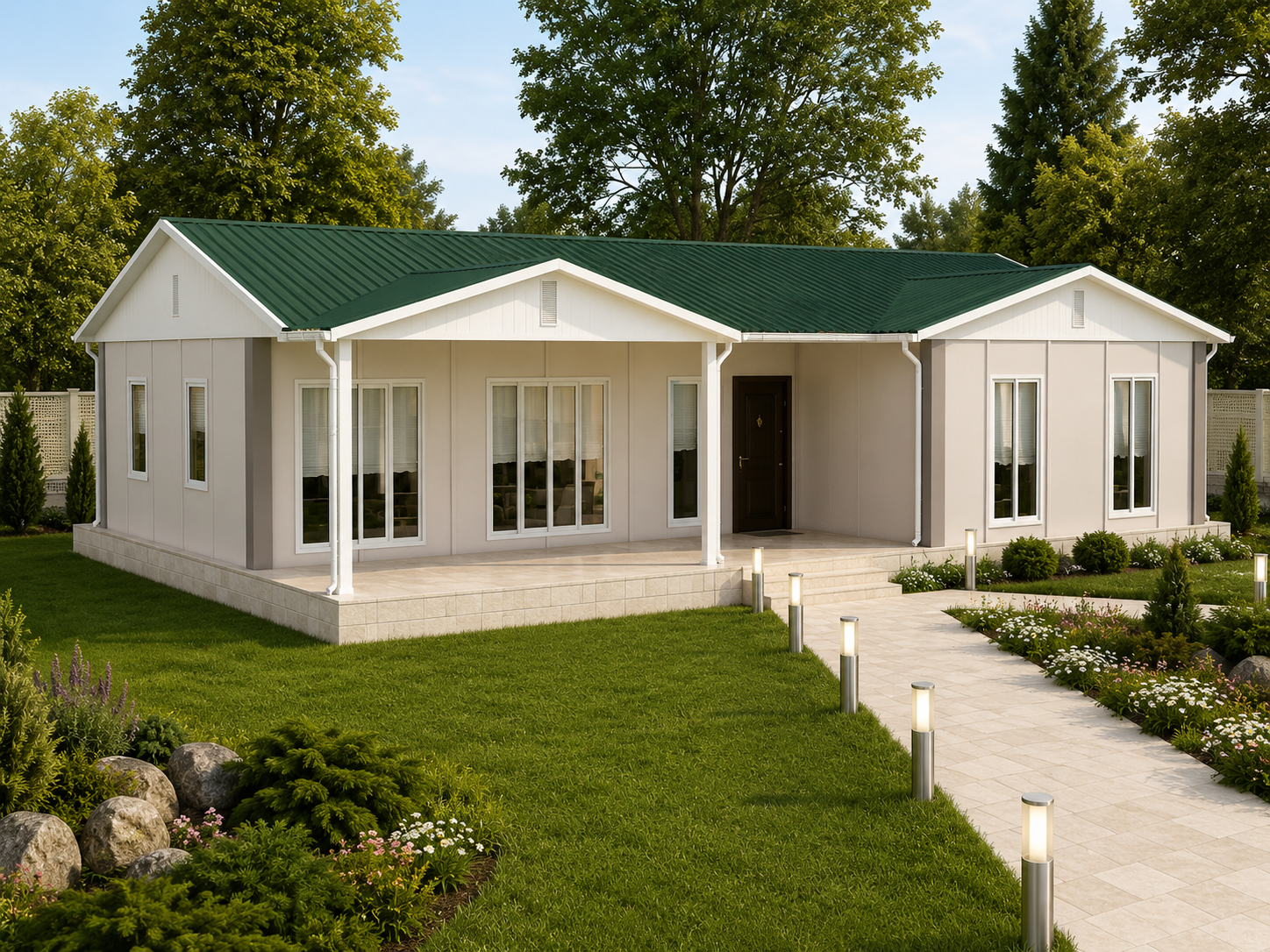 123 m² Prefabrik Ev