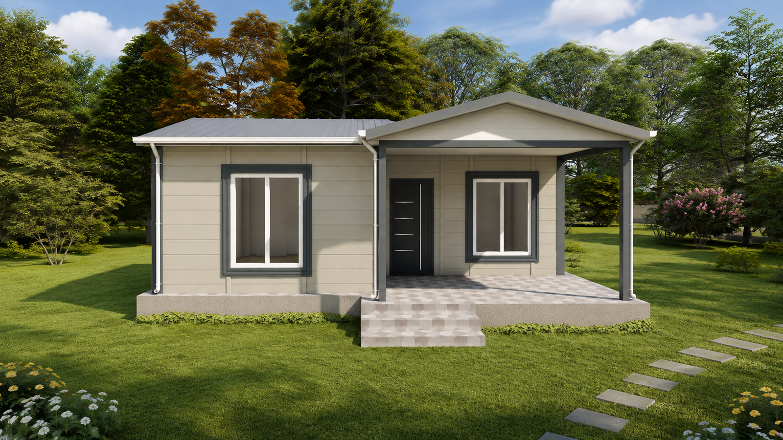 47 m² Prefabrik Ev