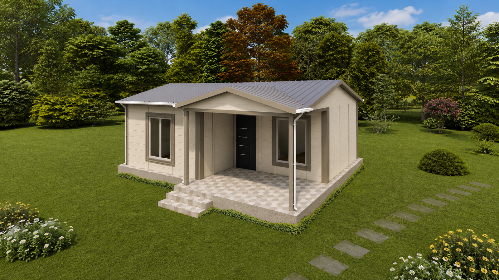 47 m² Prefabrik Ev