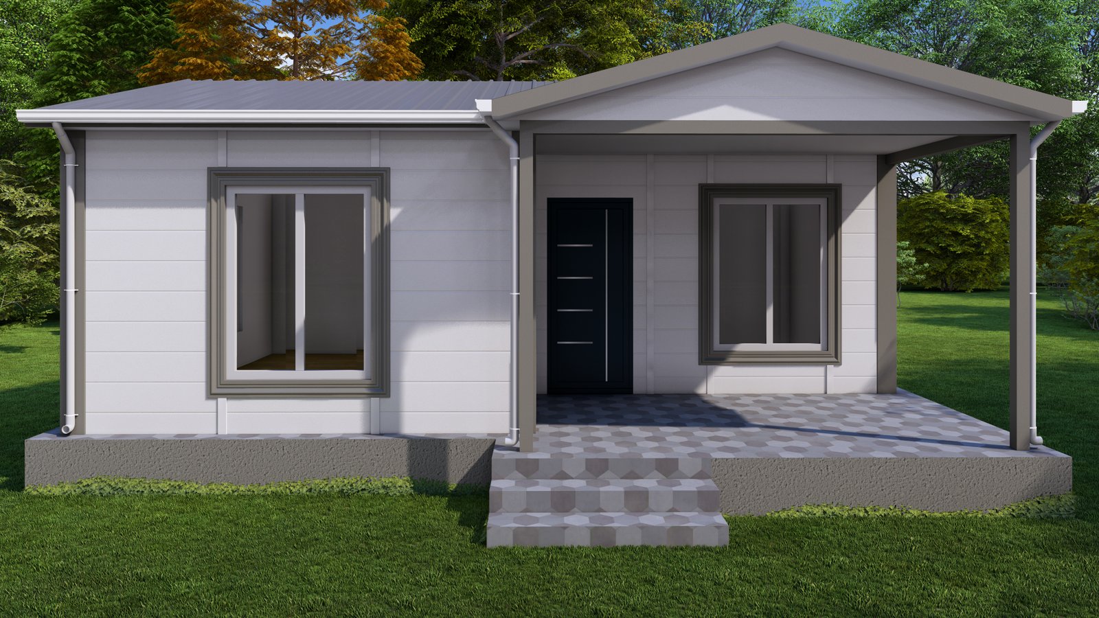 52 m² Prefabrik Ev