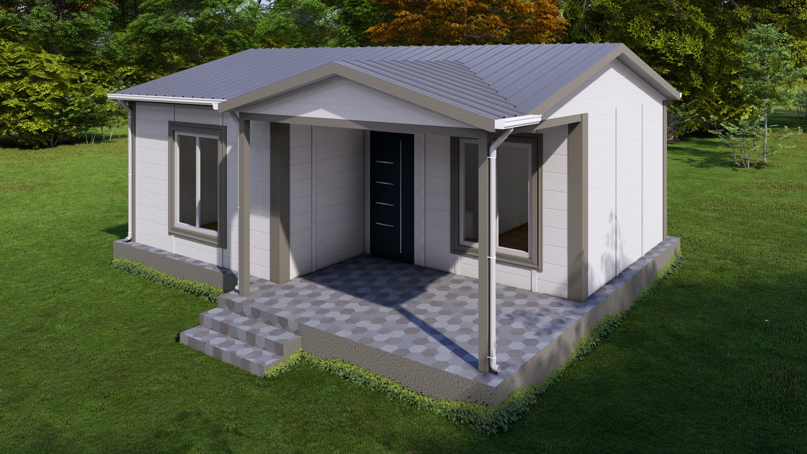 52 m² Prefabrik Ev