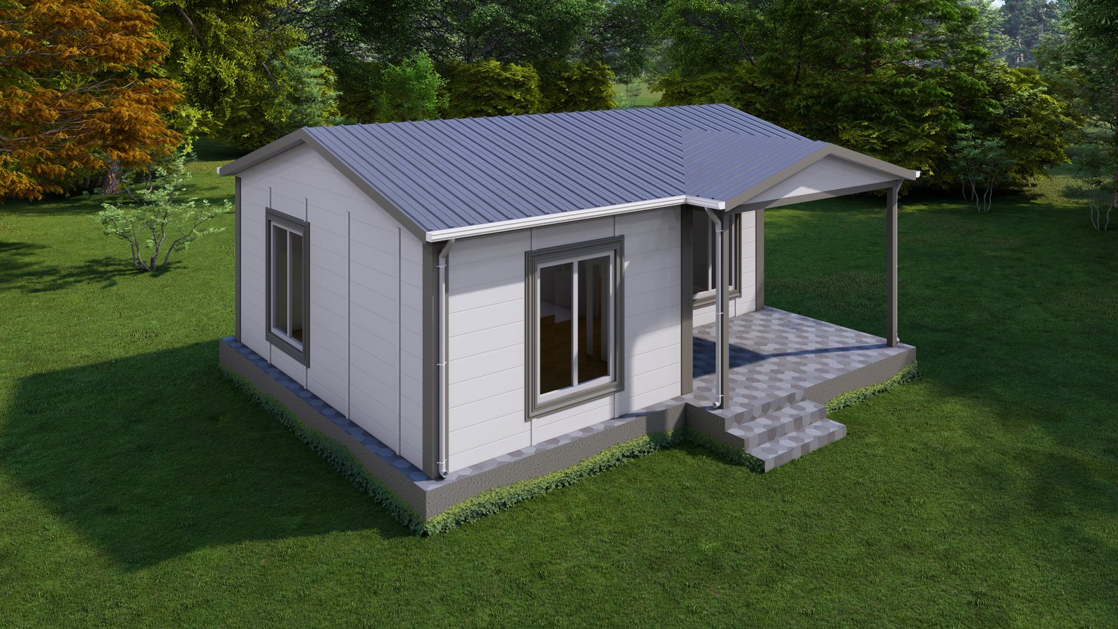 52 m² Prefabrik Ev