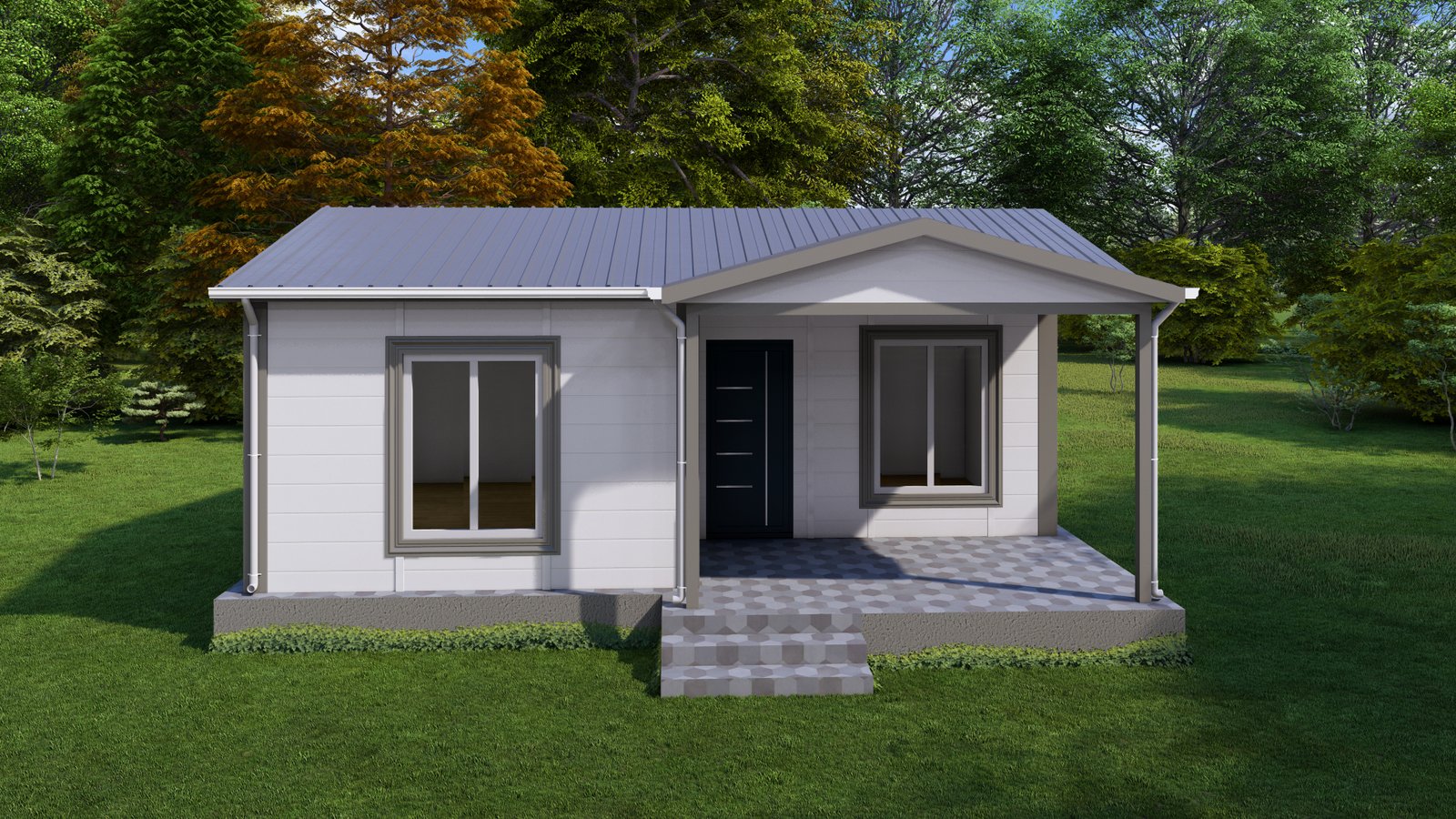 52 m² Prefabrik Ev