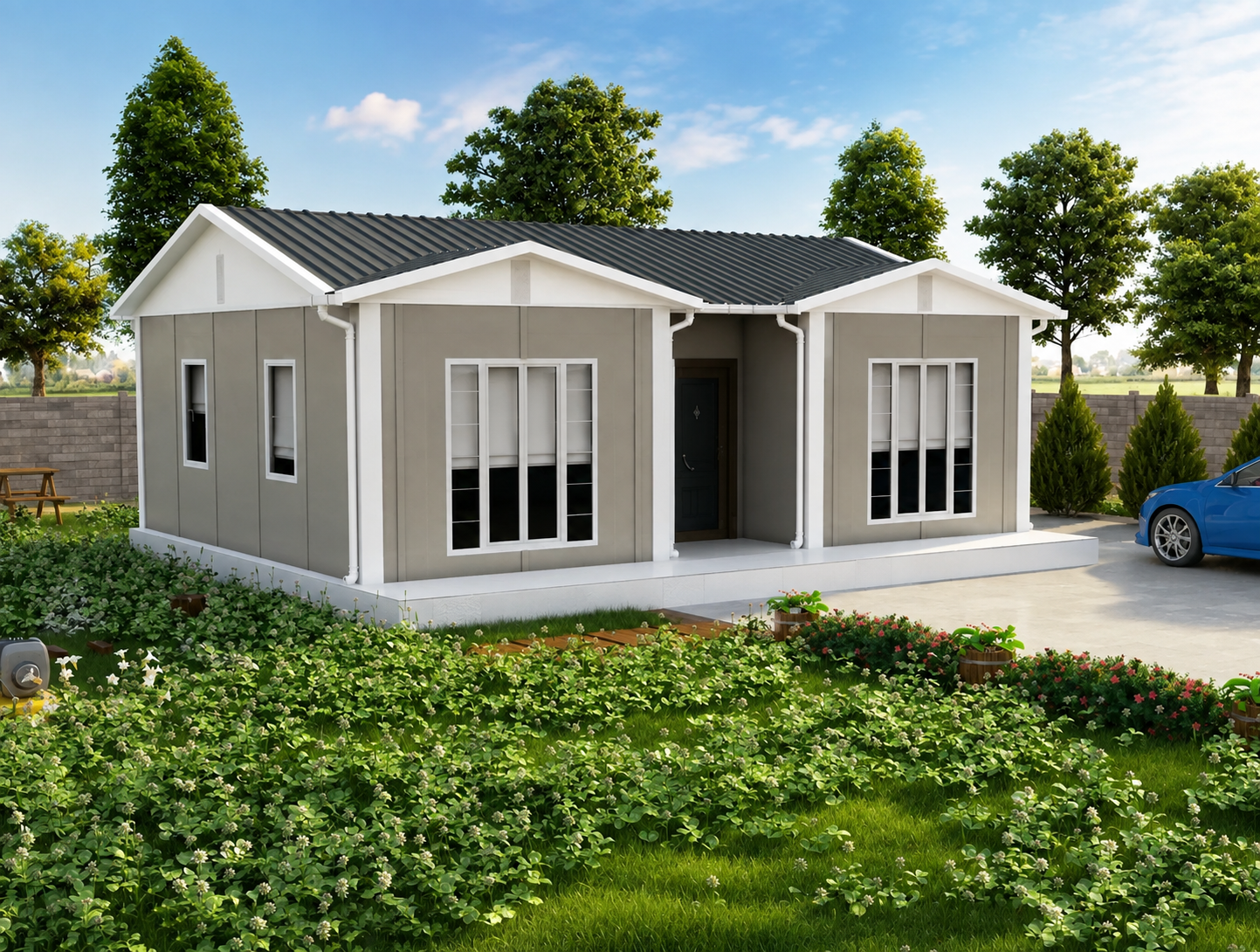 52 m² Prefabrik Ev