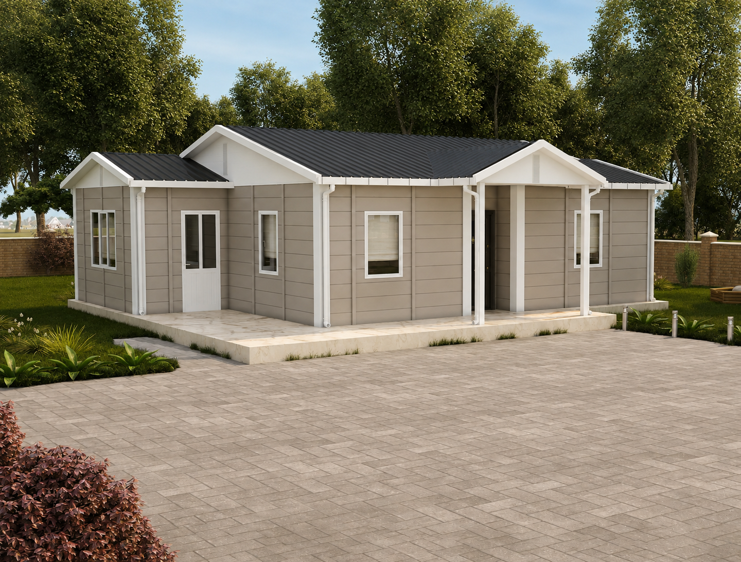 72 m² Prefabrik Ev