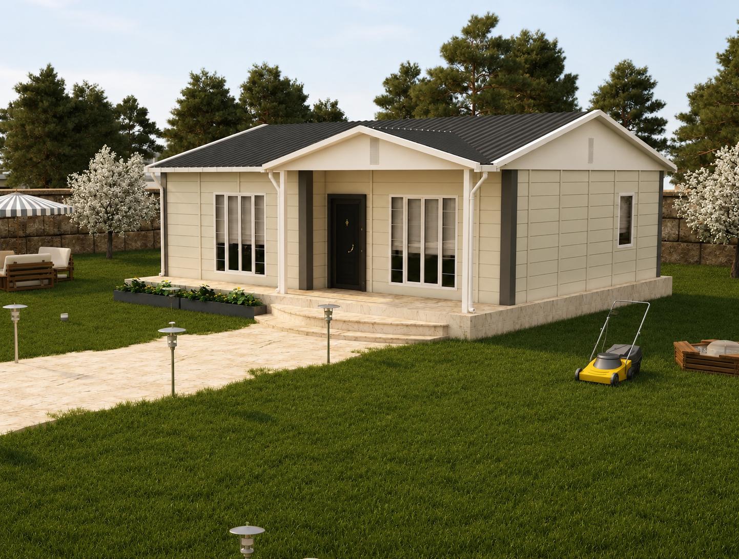 74 m² Prefabrik Ev