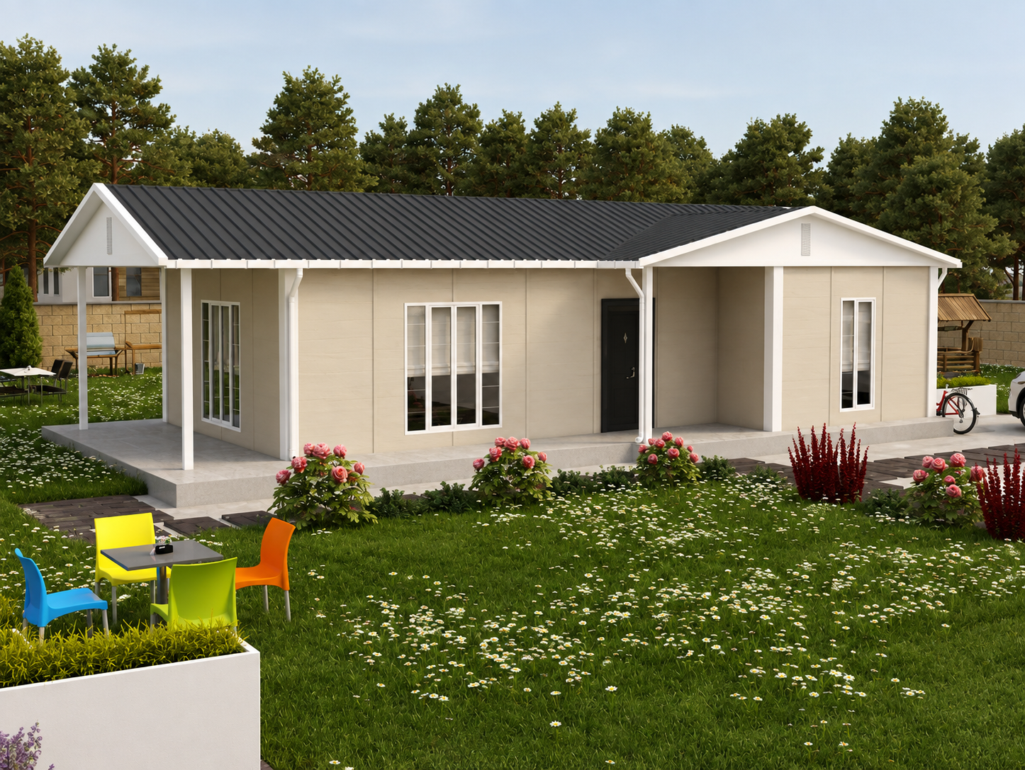 80 m² Prefabrik Ev