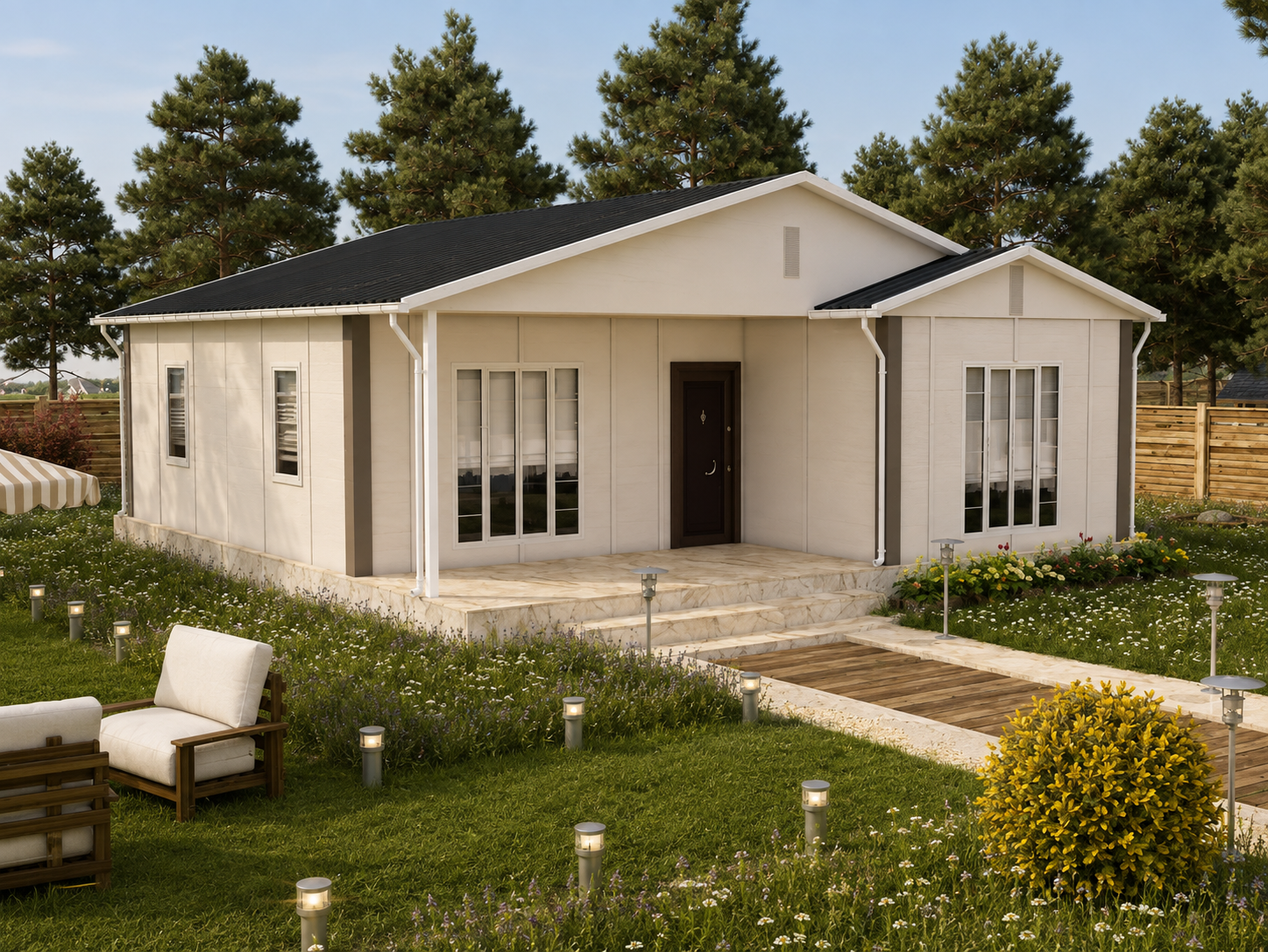 92 m² Prefabrik Ev