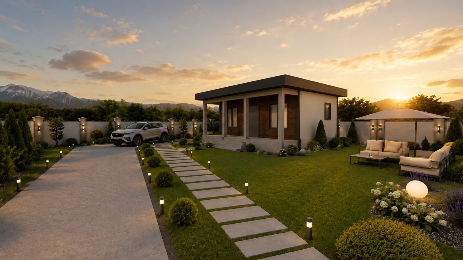 44 m² 1+1 Tek Katlı Çelik Ev