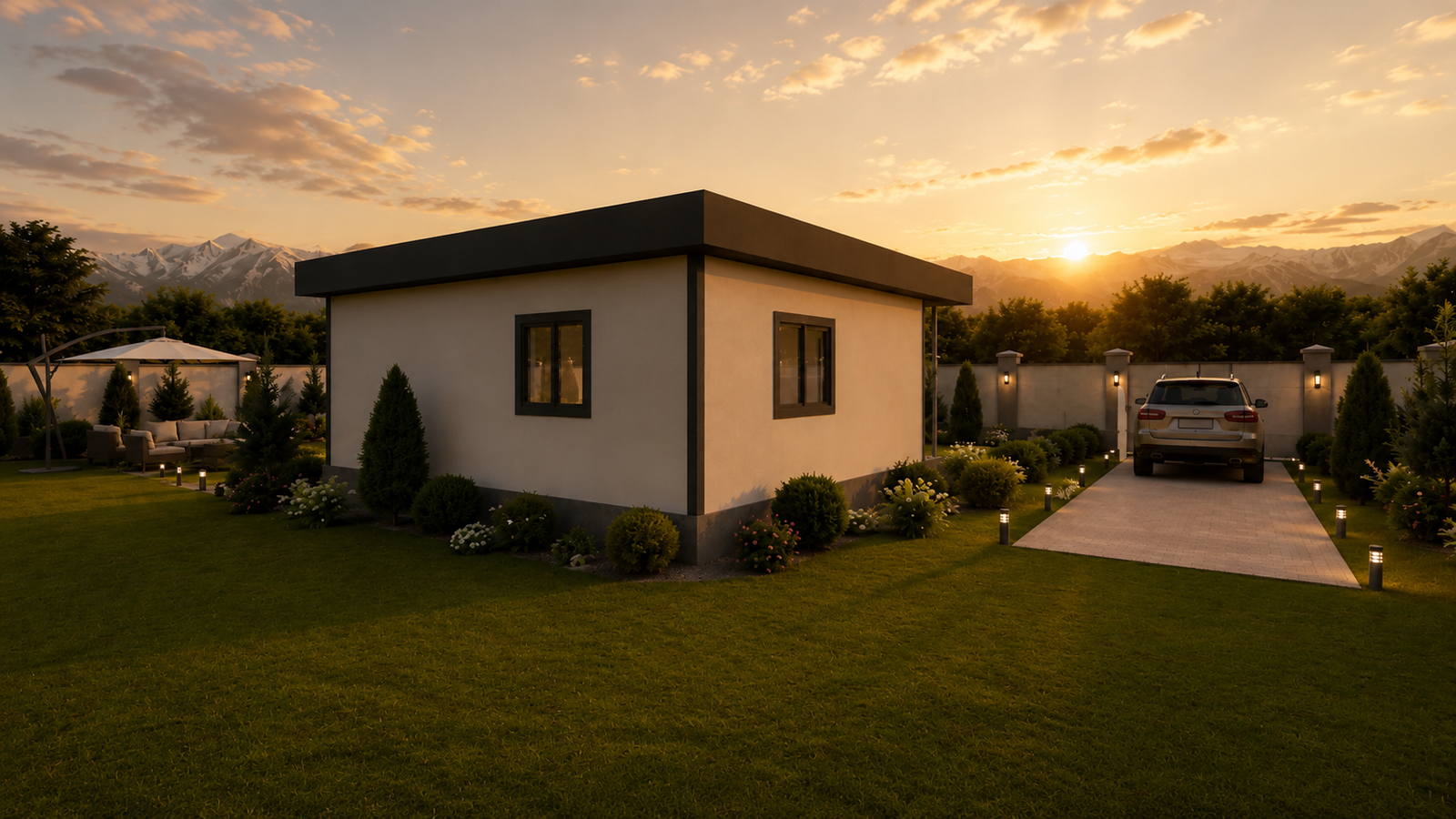 44 m² 1+1 Tek Katlı Çelik Ev