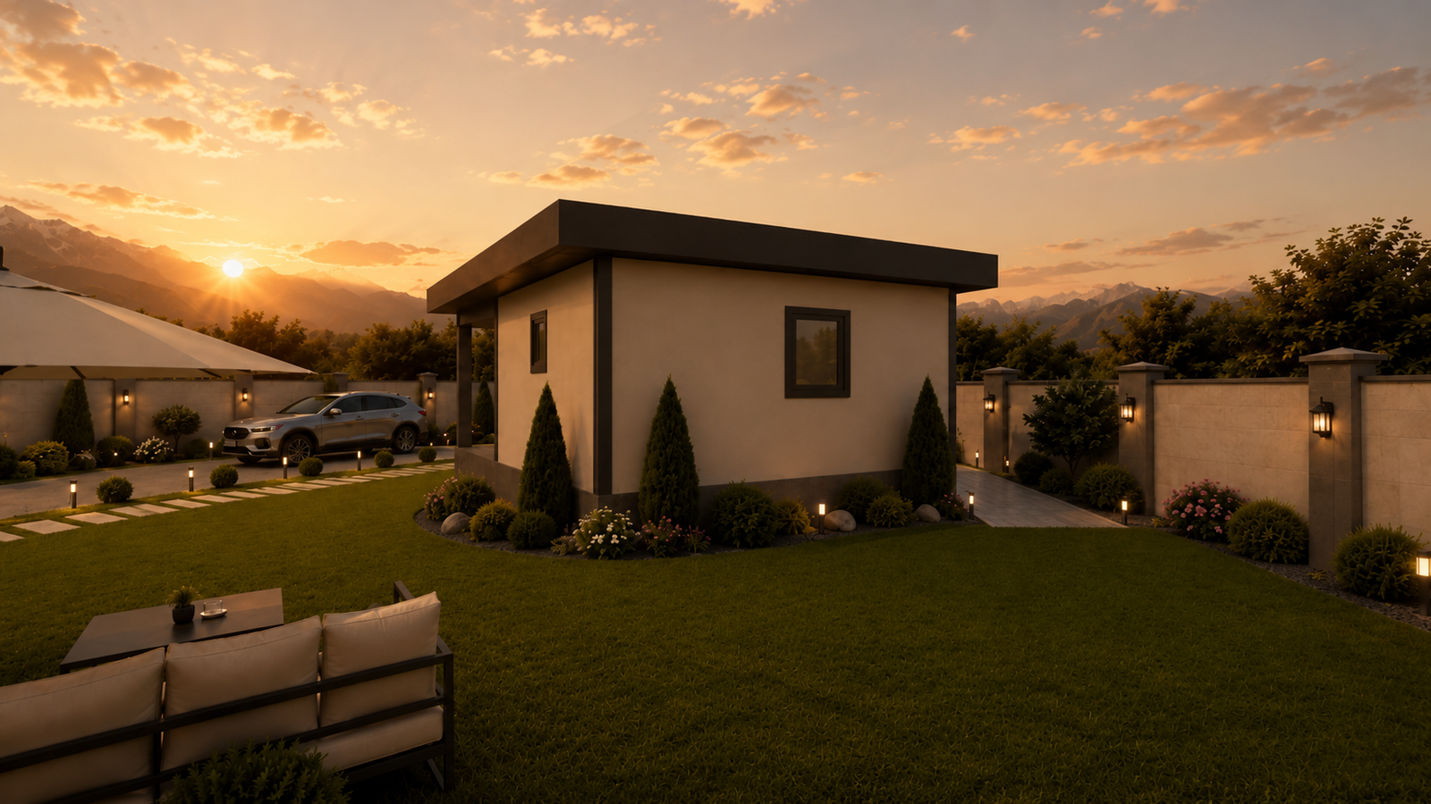 44 m² 1+1 Tek Katlı Çelik Ev
