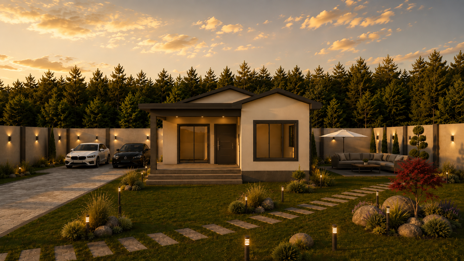 54 m² 2+1 Tek Katlı Çelik Ev