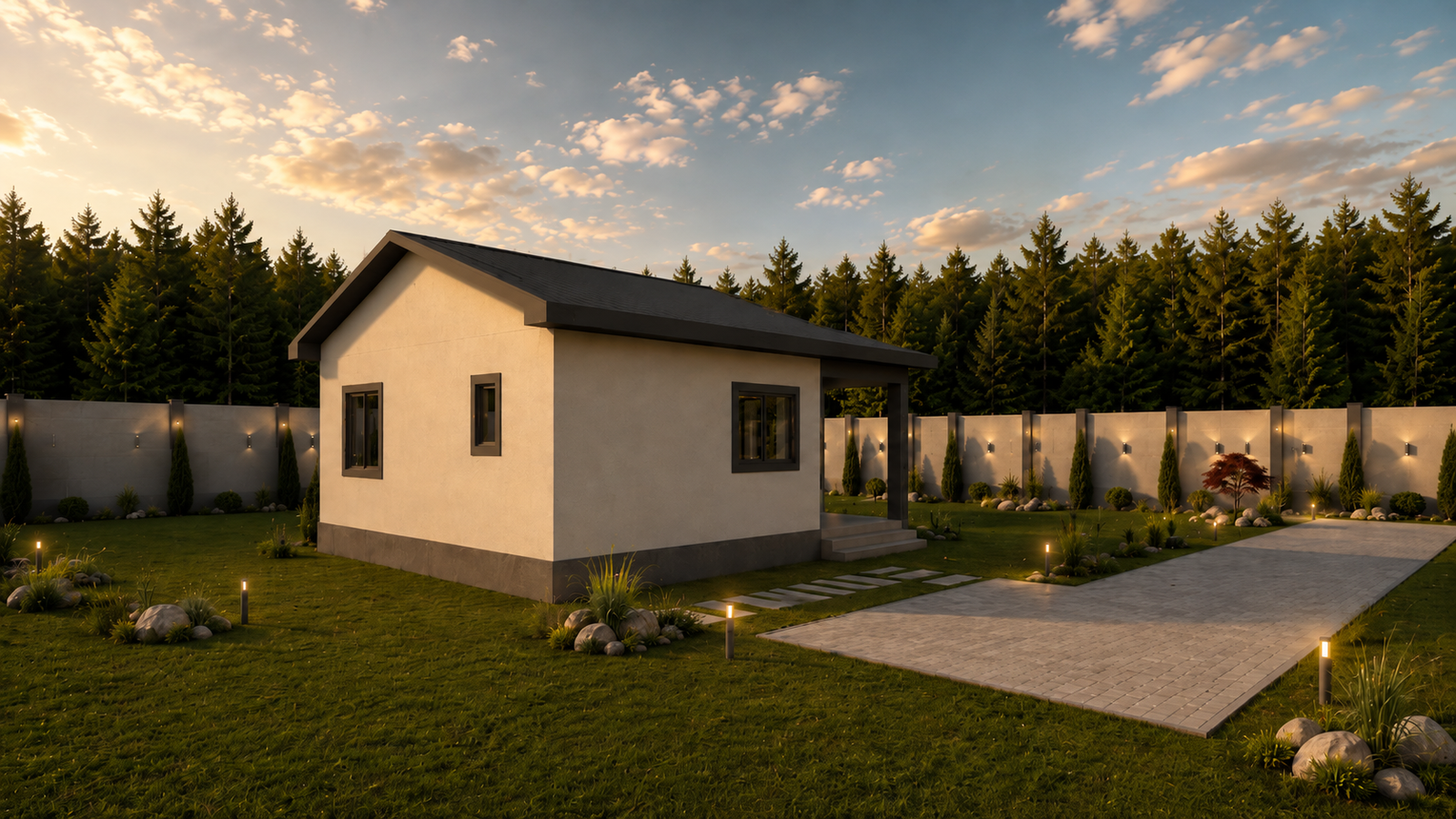 54 m² 2+1 Tek Katlı Çelik Ev