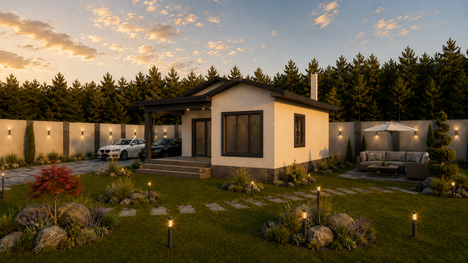 54 m² 2+1 Tek Katlı Çelik Ev