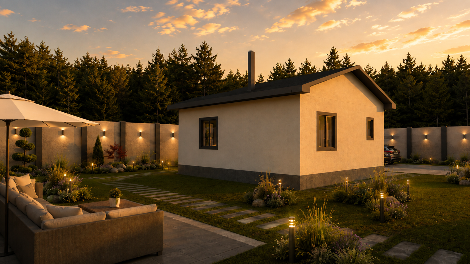 54 m² 2+1 Tek Katlı Çelik Ev