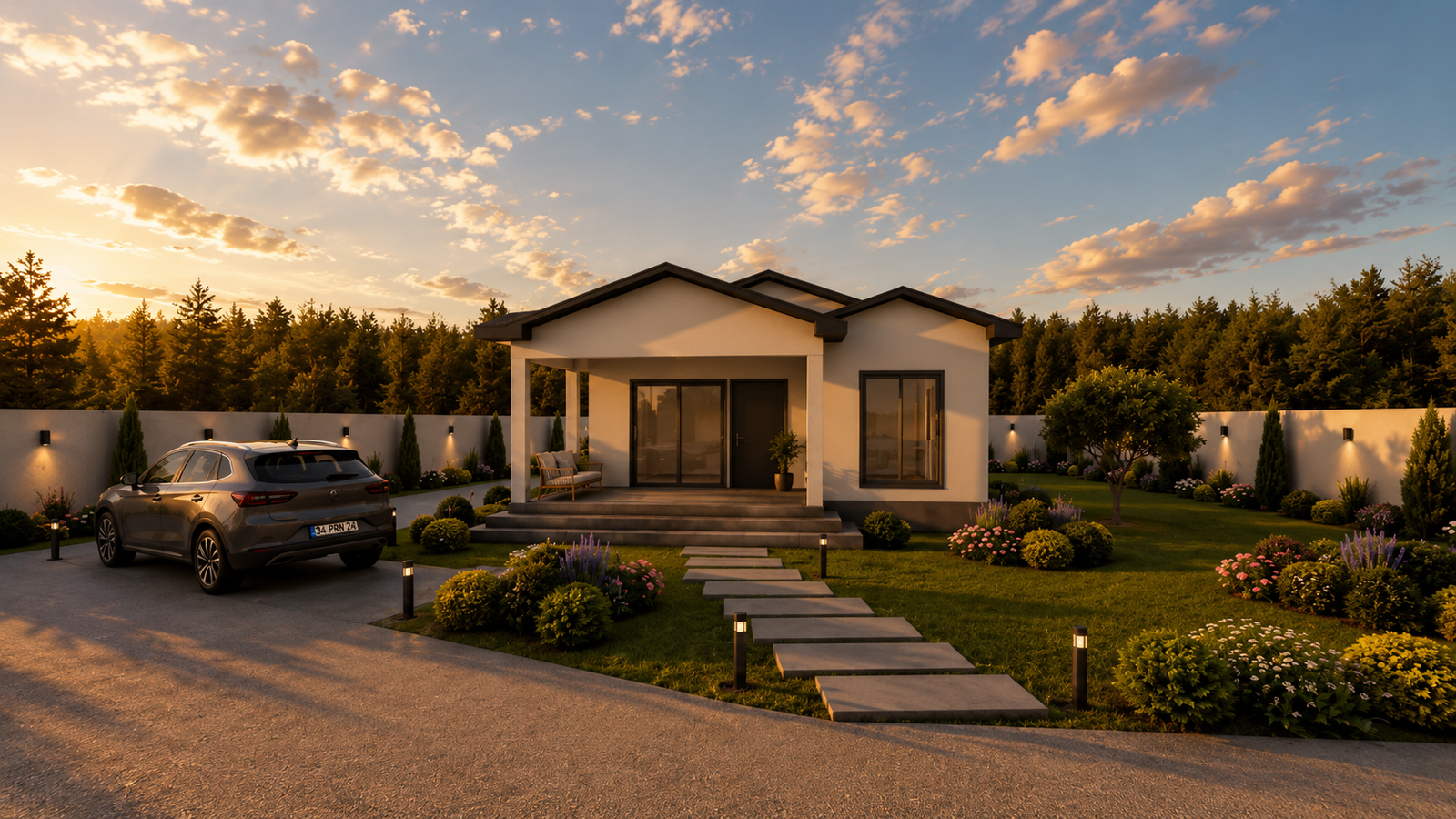 78 m² 2+1 Tek Katlı Çelik Ev