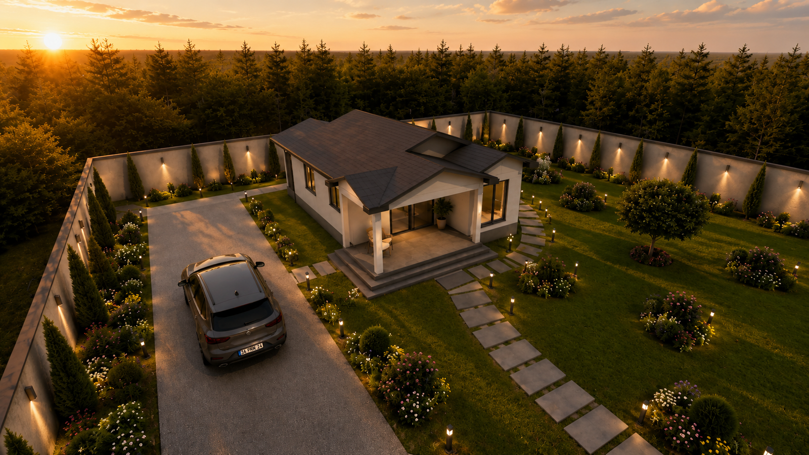 78 m² 2+1 Tek Katlı Çelik Ev