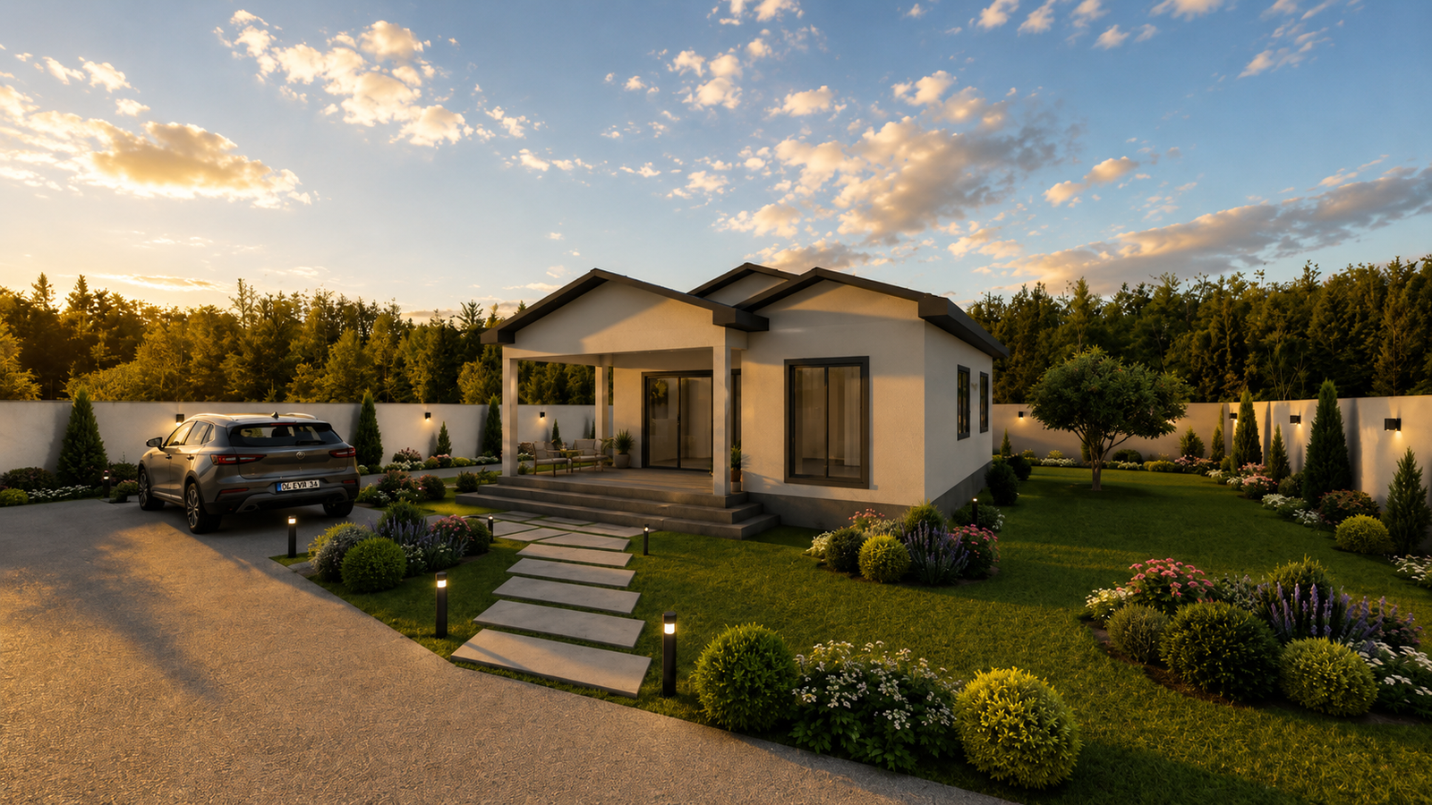 78 m² 2+1 Tek Katlı Çelik Ev