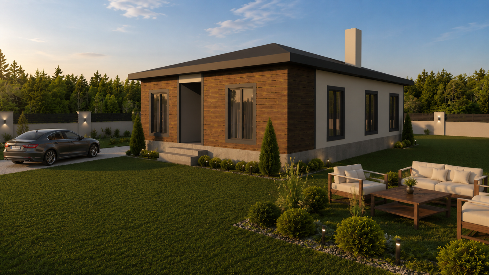 88 m² 3+1 Tek Katlı Çelik Ev