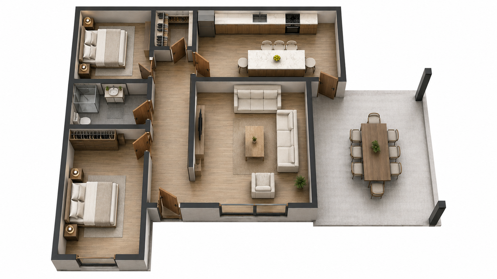 105 m² 2+1 Tek Katlı Çelik Ev