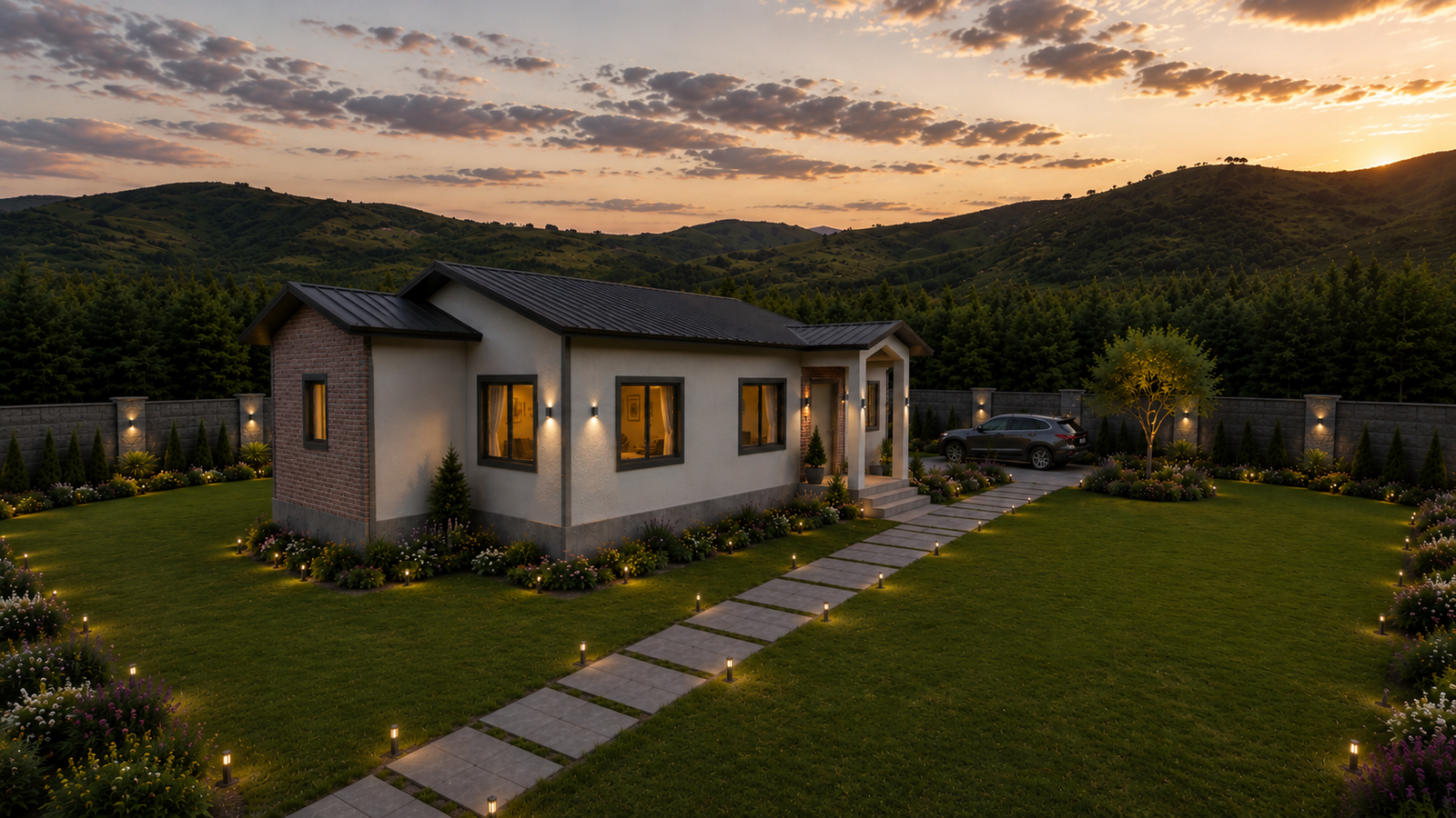 124 m² 2+1 Tek Katlı Çelik Ev