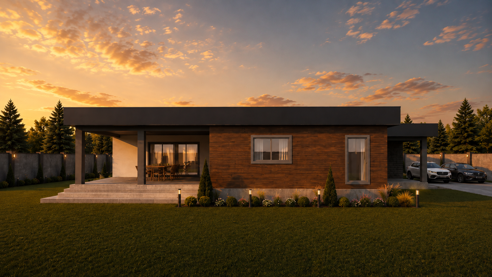 210 m² 3+1 Tek Katlı Çelik Ev