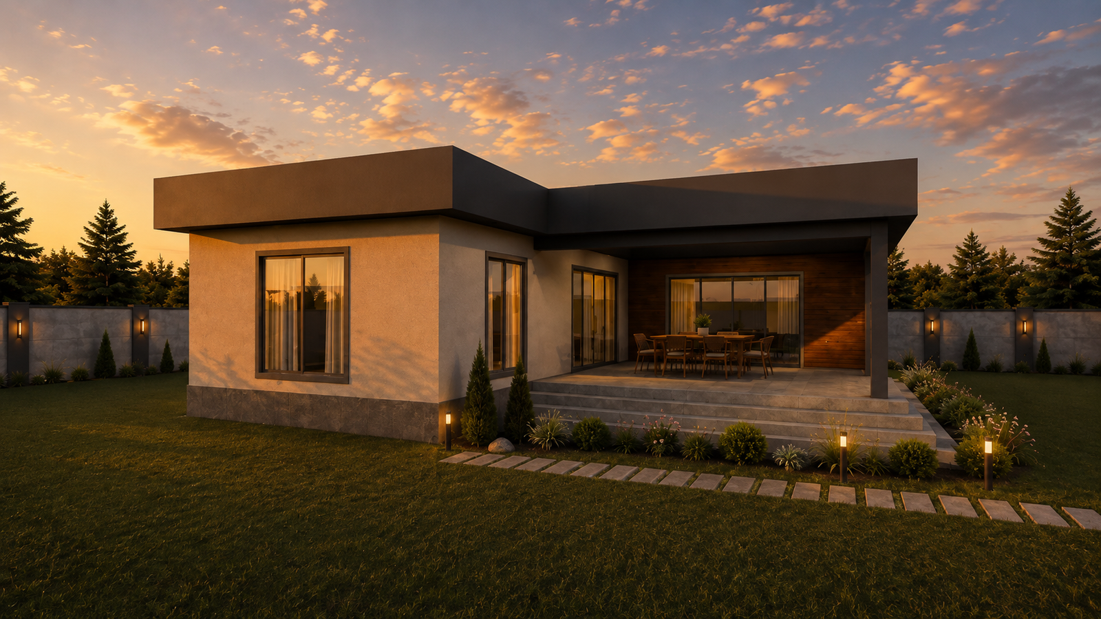 210 m² 3+1 Tek Katlı Çelik Ev