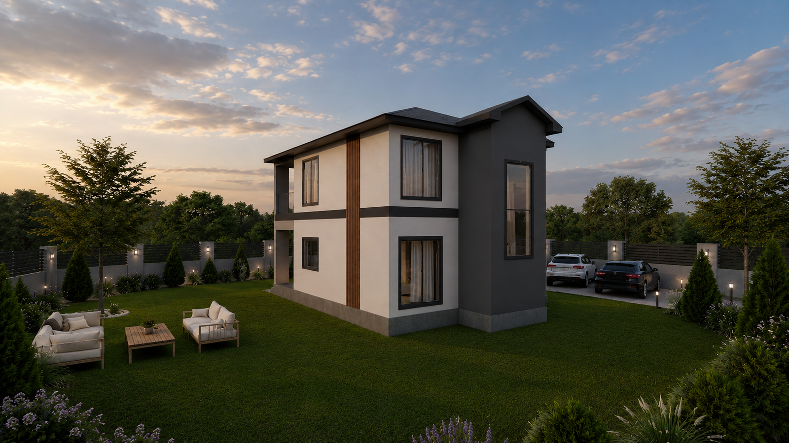 124 m² 4+1 İki Katlı Çelik Ev