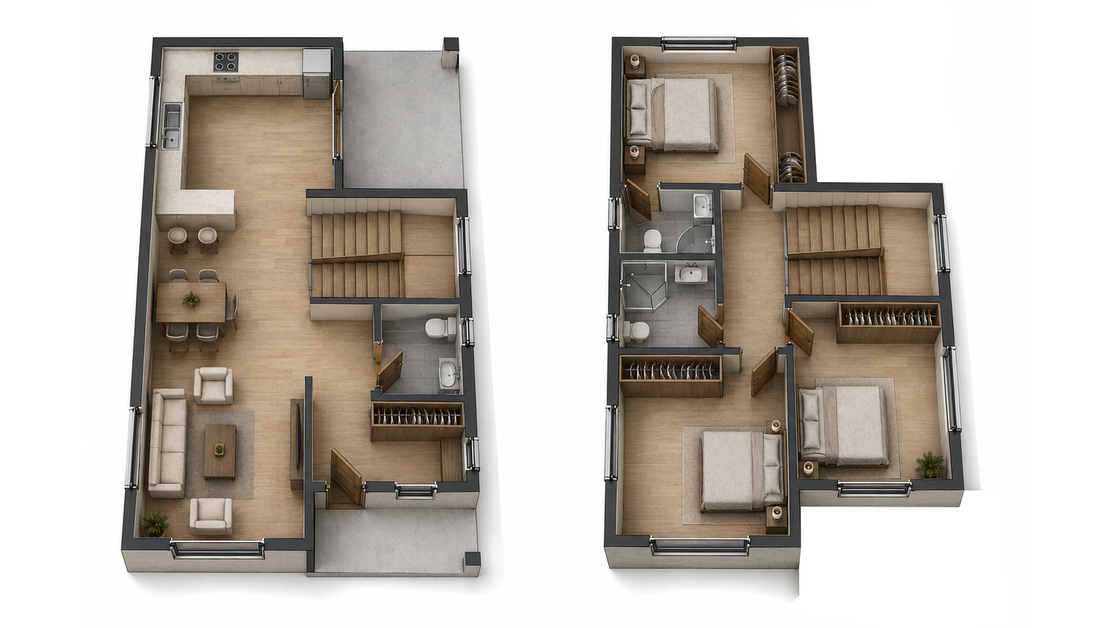 125 m² 3+1 İki Katlı Çelik Ev