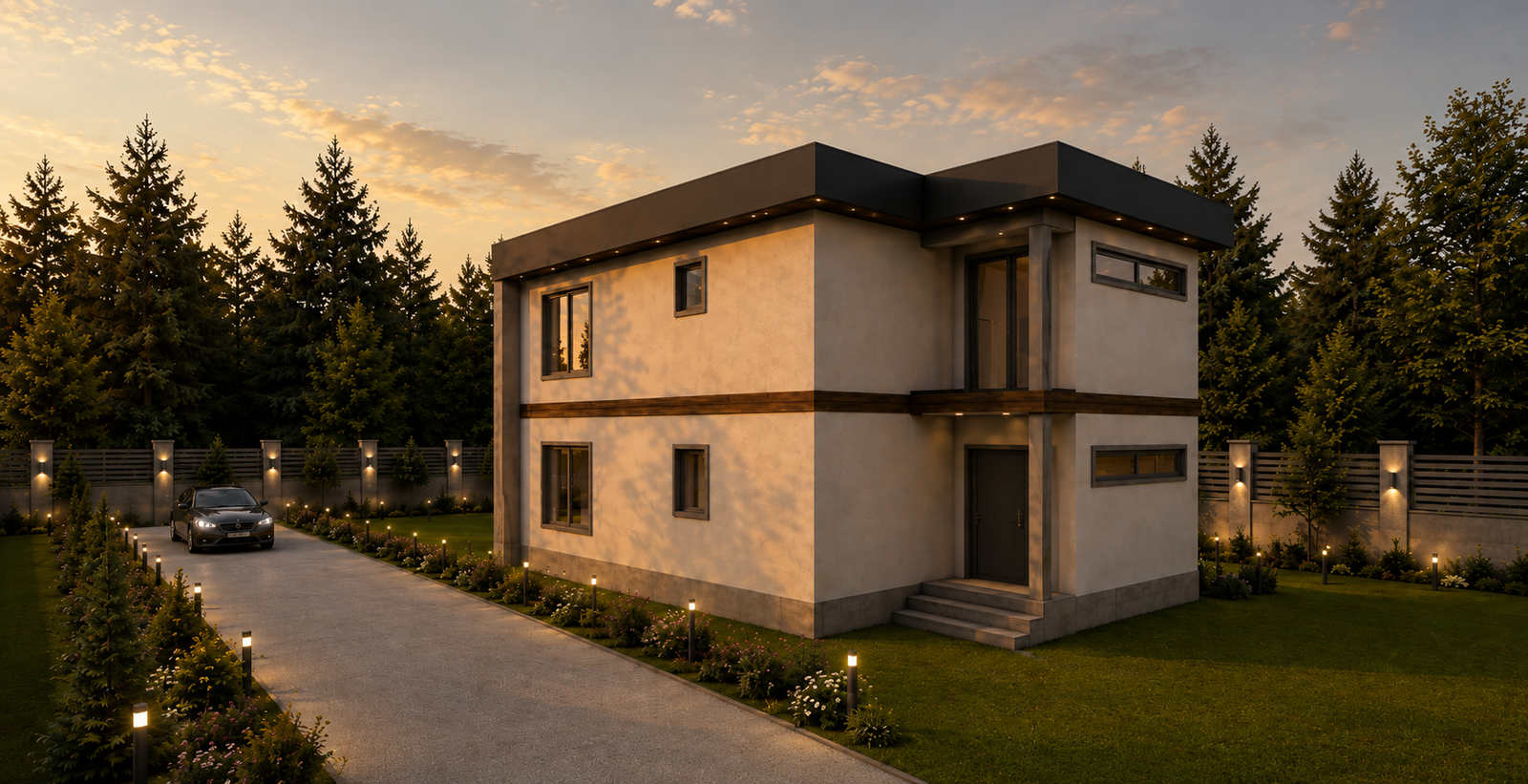 134 m² 3+1 İki Katlı Çelik Ev