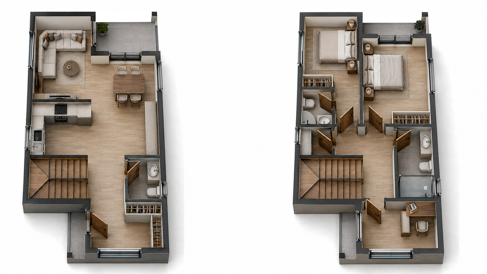 134 m² 3+1 İki Katlı Çelik Ev