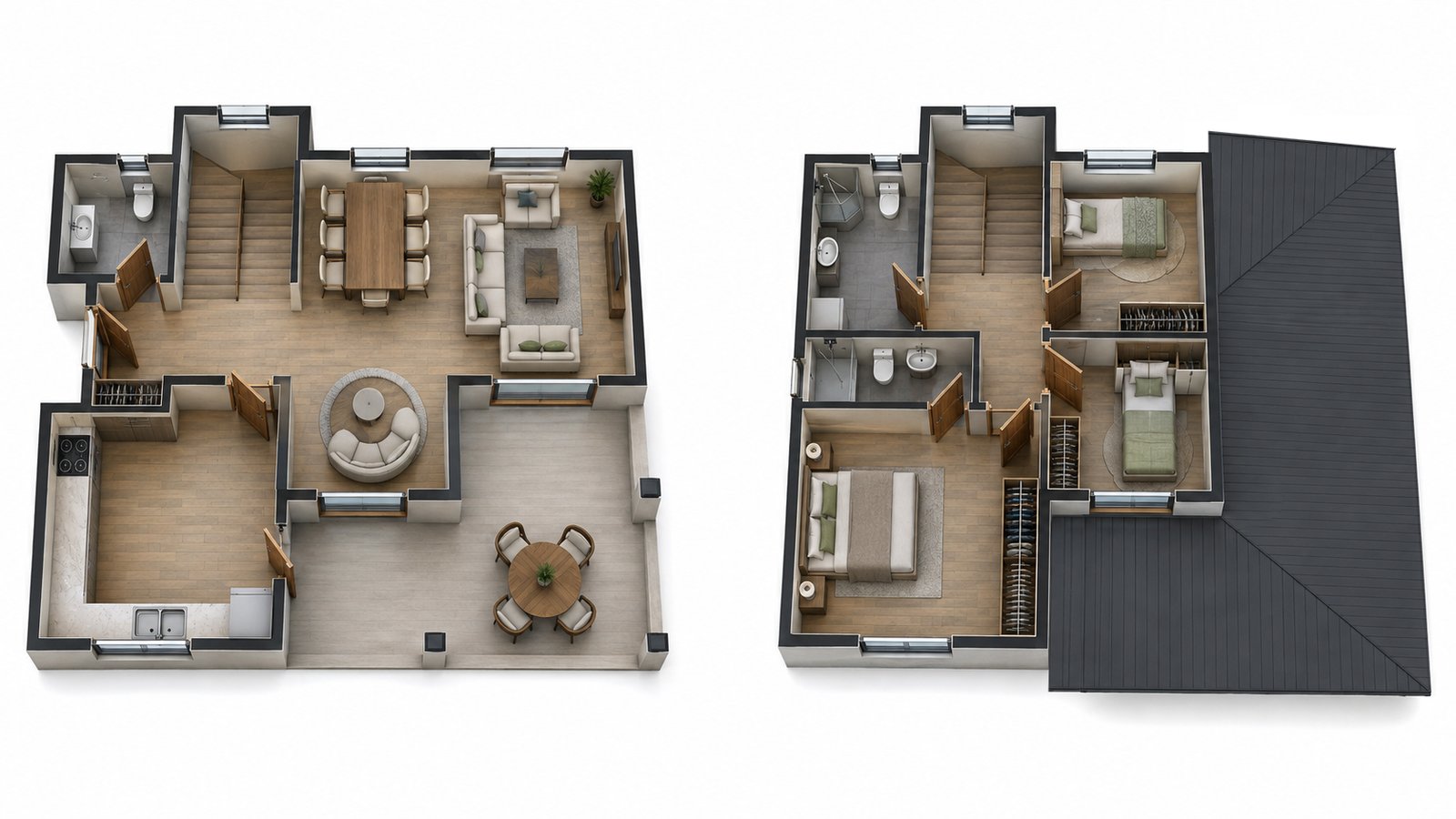 149 m² 3+1 İki Katlı Çelik Ev