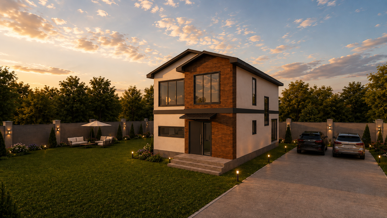 182 m² 3+1 İki Katlı Çelik Ev