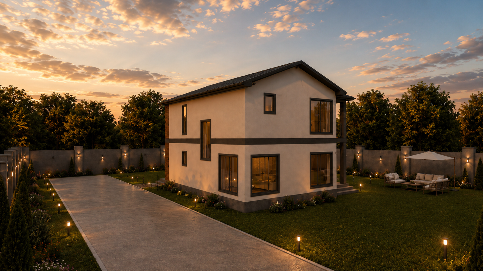 182 m² 3+1 İki Katlı Çelik Ev