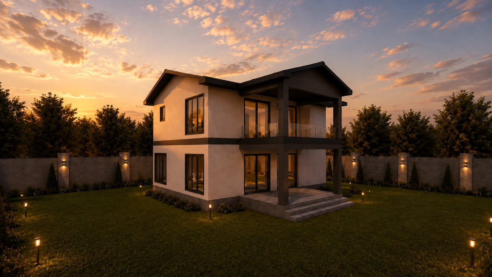 182 m² 3+1 İki Katlı Çelik Ev