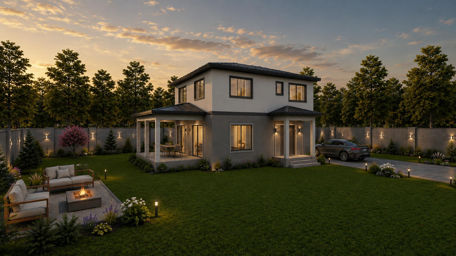 218 m² 4+1 İki Katlı Çelik Ev