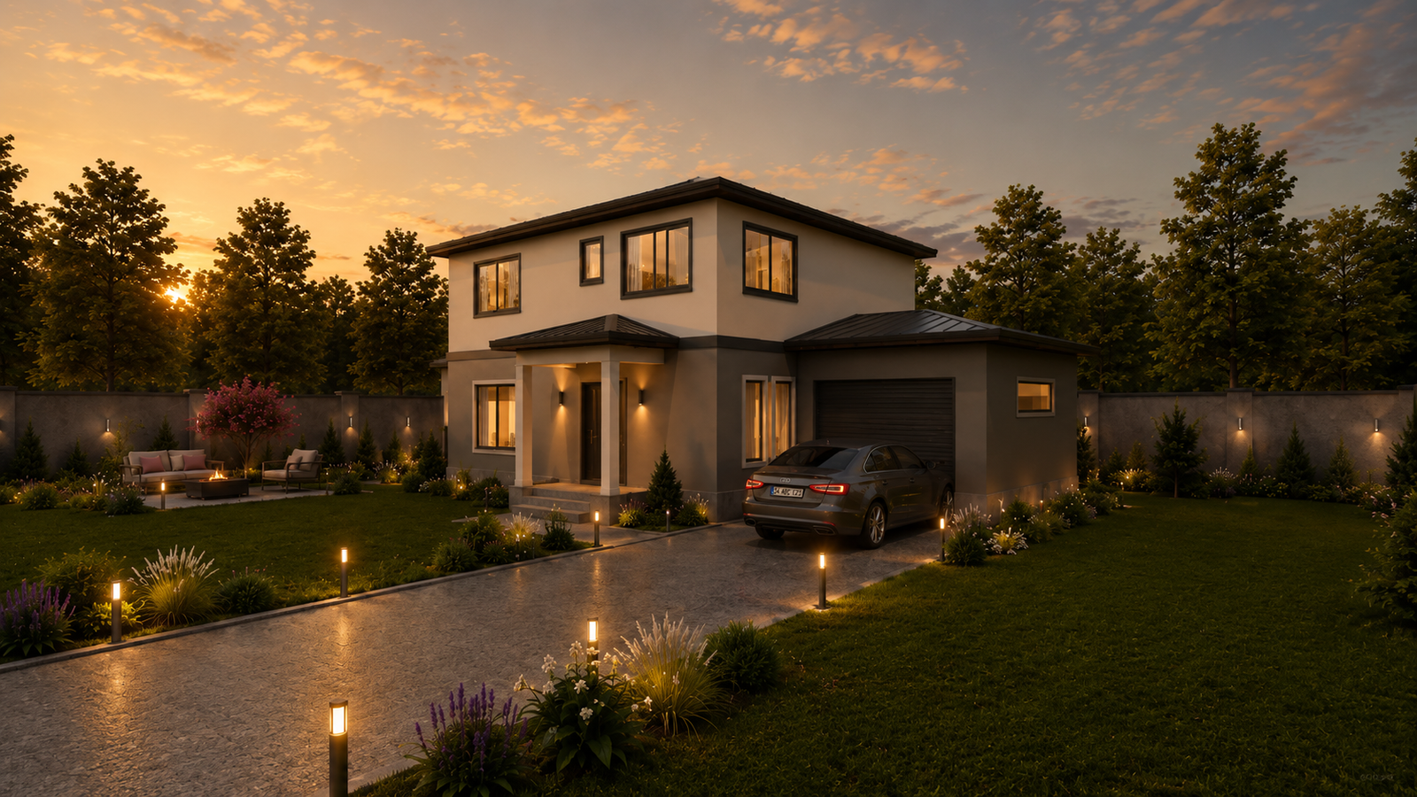 218 m² 4+1 İki Katlı Çelik Ev