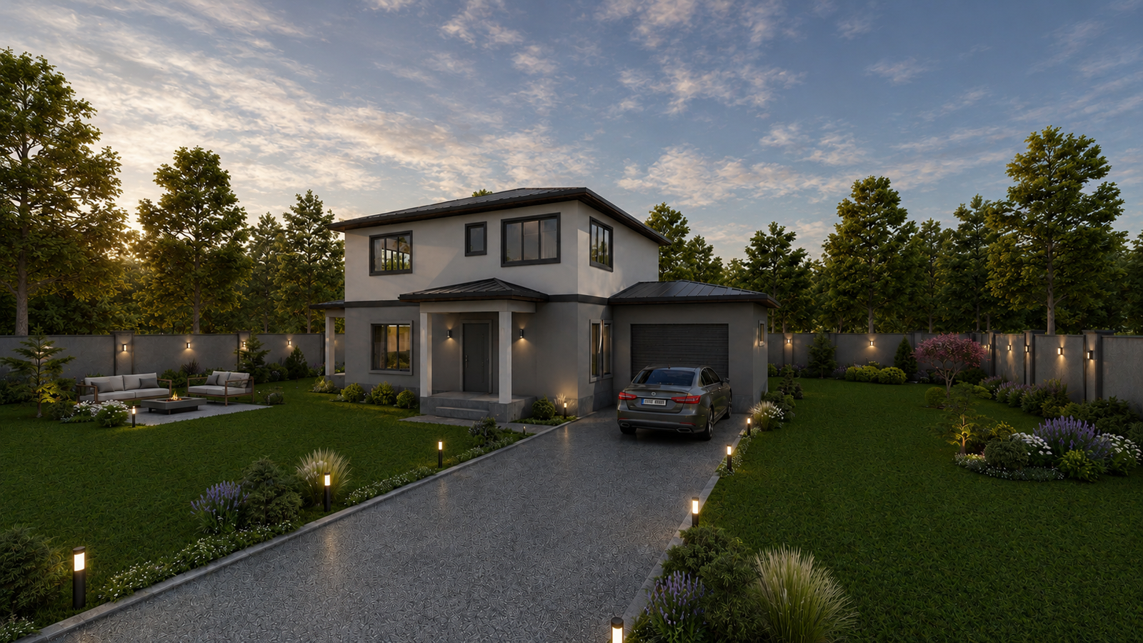 218 m² 4+1 İki Katlı Çelik Ev