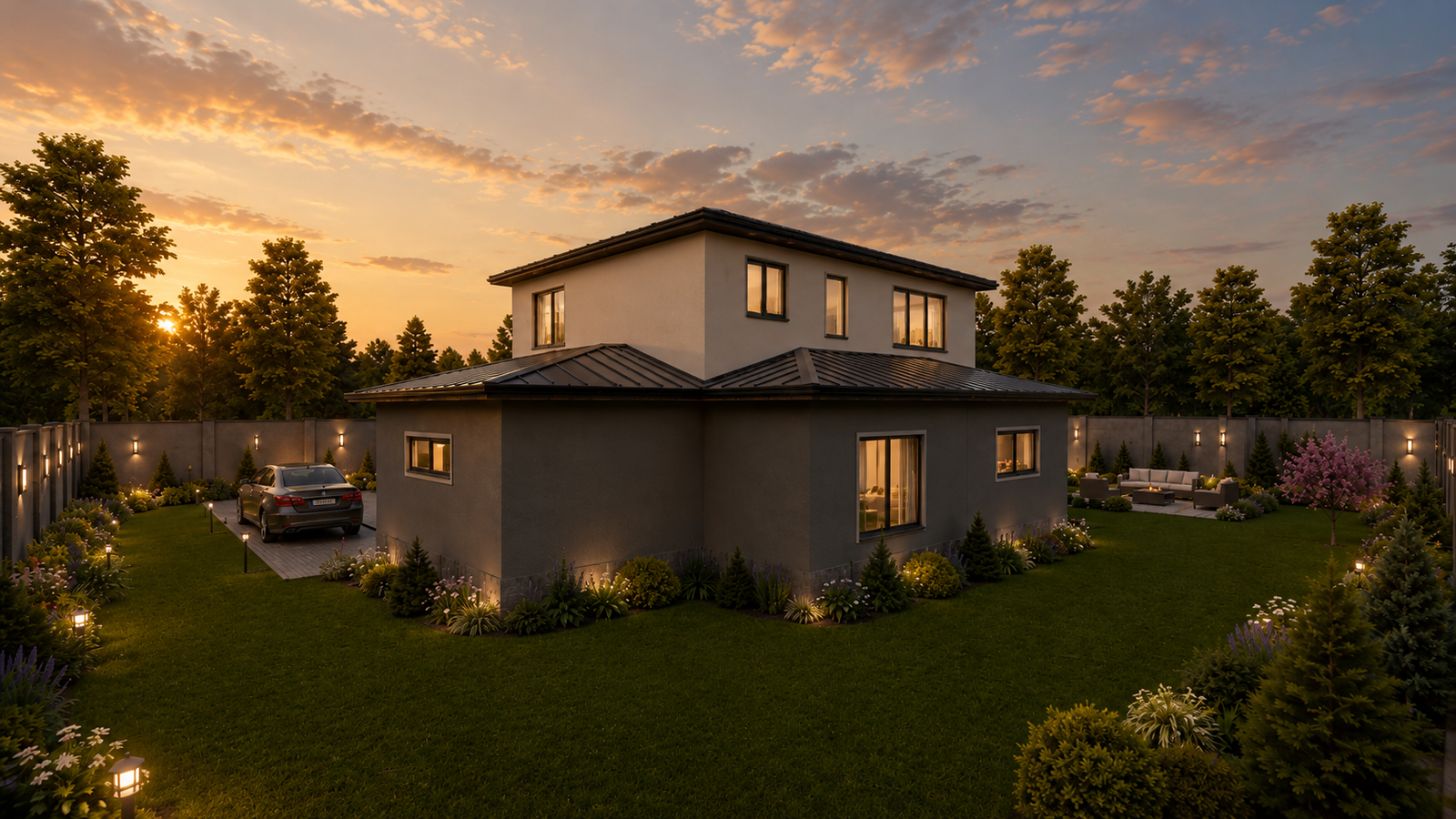 218 m² 4+1 İki Katlı Çelik Ev